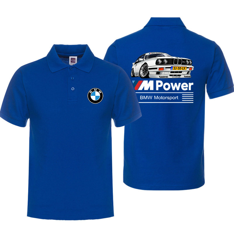 Polo BMW Motorsport Castrol Sj50 Coton M Power Homme Manche Courte